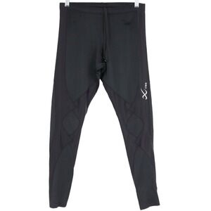 CW-X 220809 Mens Size L Black Compression Joint Support Running Tights 220809
